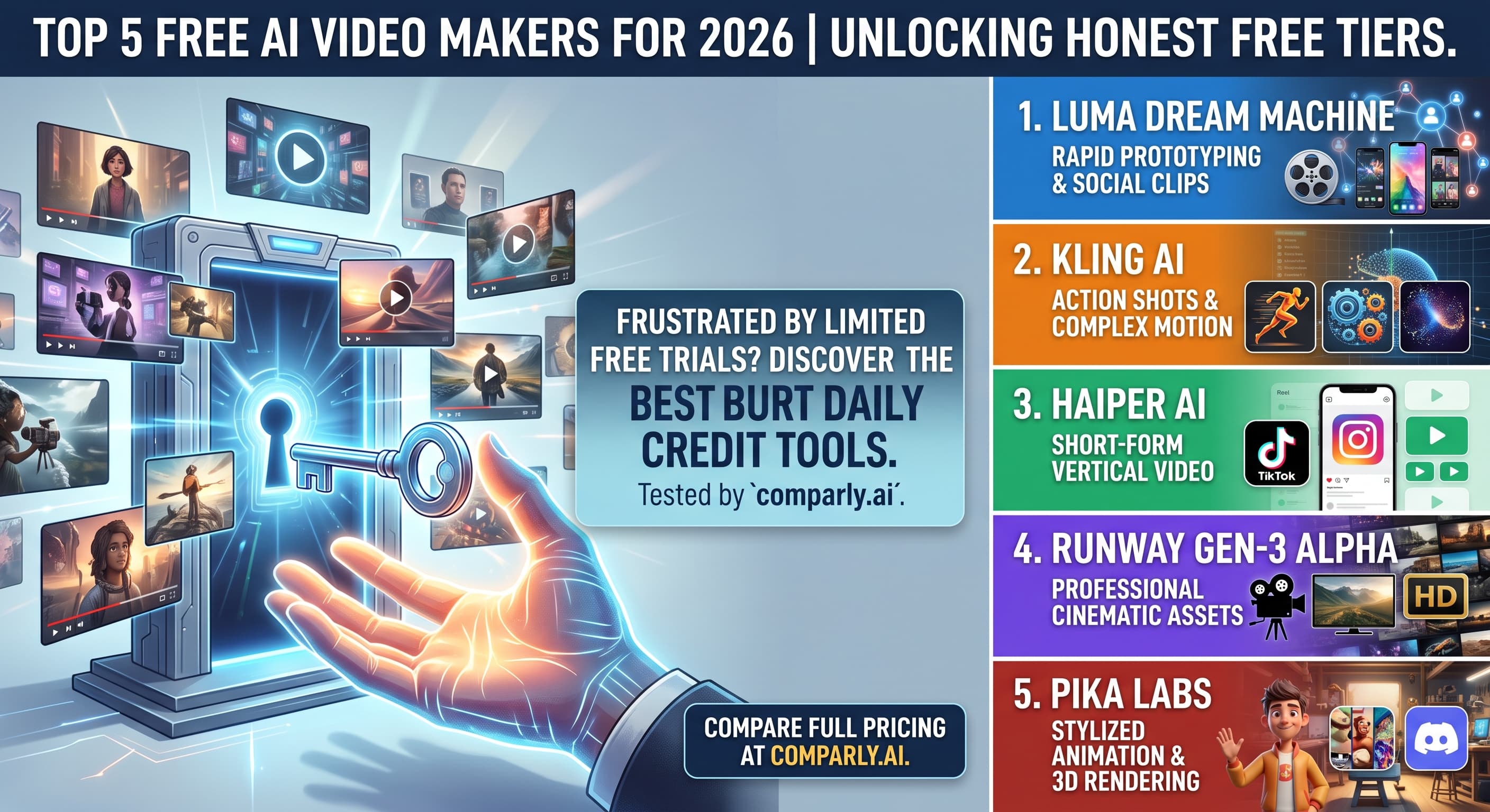 ai video, pika labs, runway, haiper, kling, luma